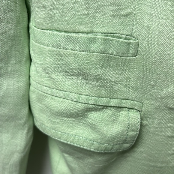 J. CREW lined linen jacket in mint green size 0 - Picture 6 of 13